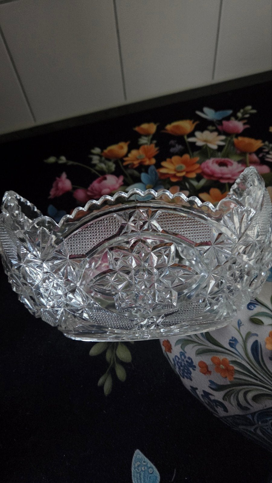 glazen Jardinière, Ophalen