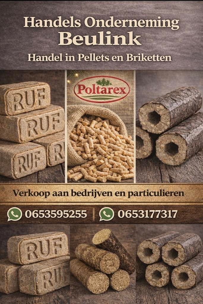 Premium poltarex witte naaldboom pellets, Minder dan 3 m³, Ophalen