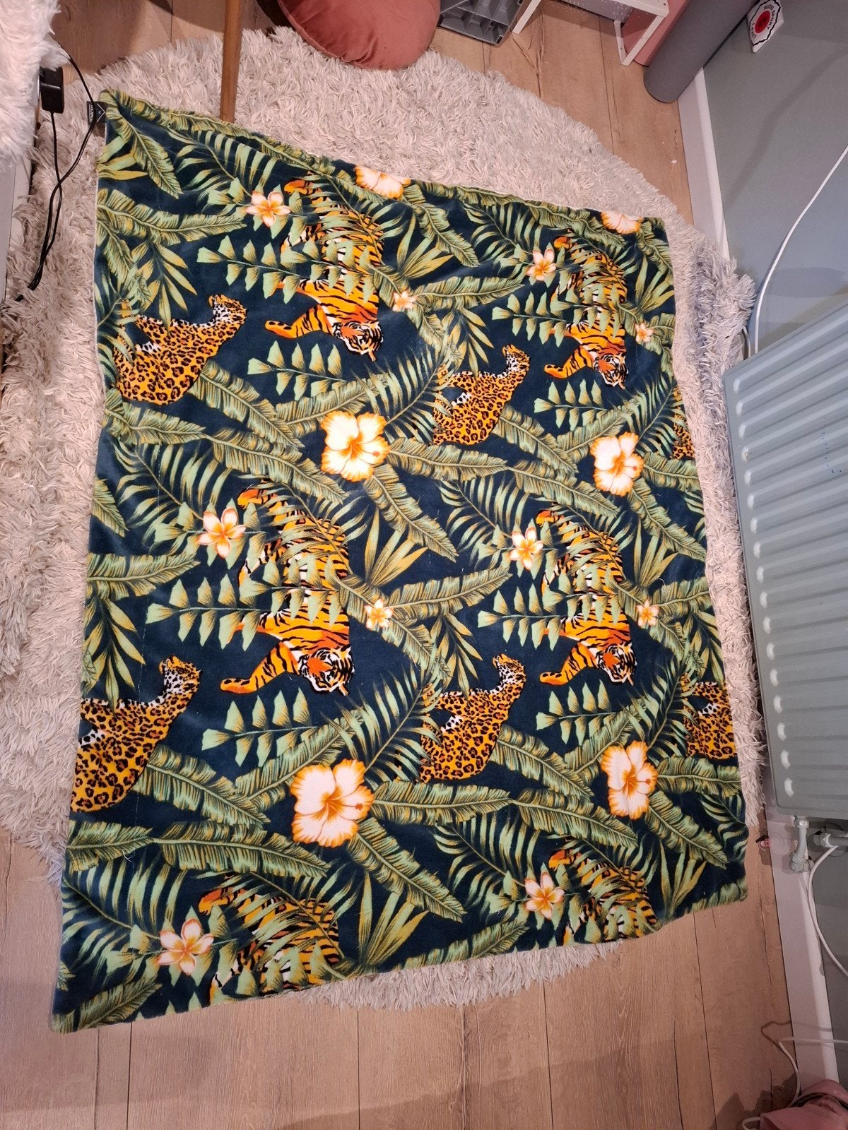 Superzacht Jungle Tijger Plaid - Dik en Warm, Ophalen of Verzenden, Zo goed als nieuw, Plaid, Meerkleurig
