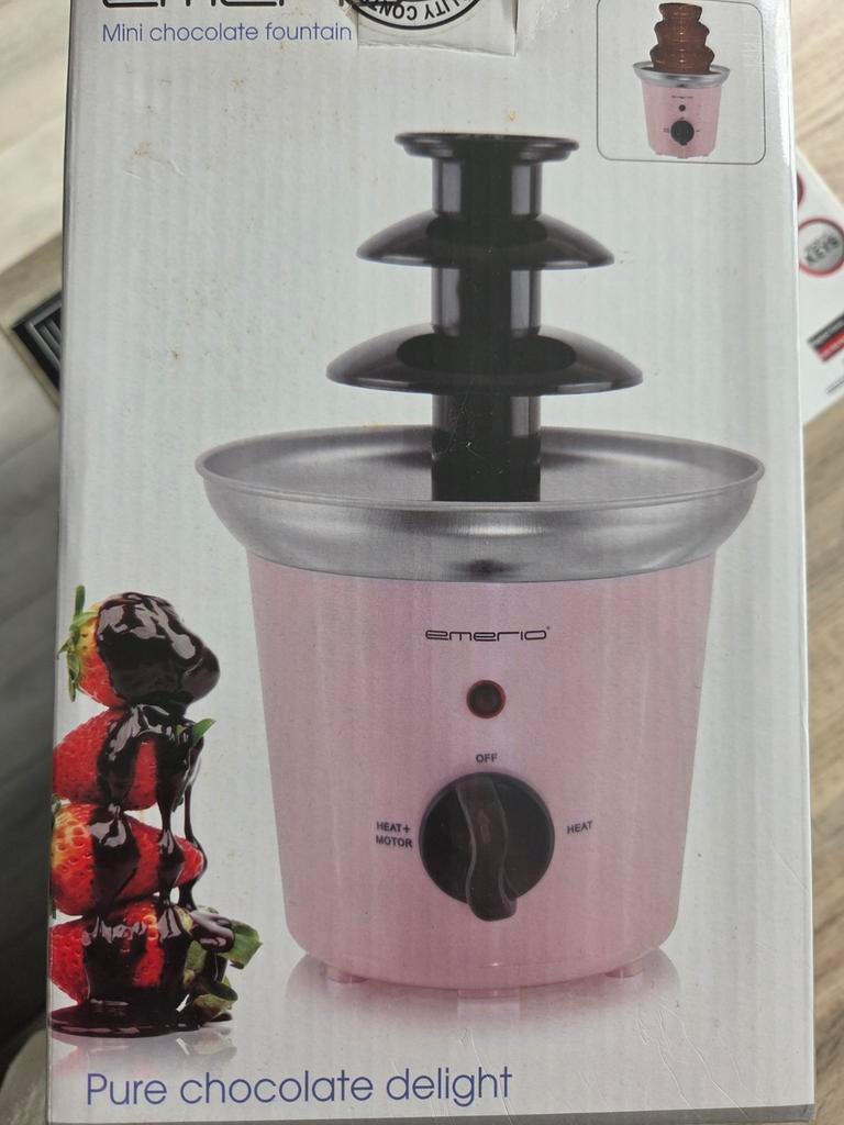 Emerio Mini Chocolade Fontein Roze, Ophalen of Verzenden