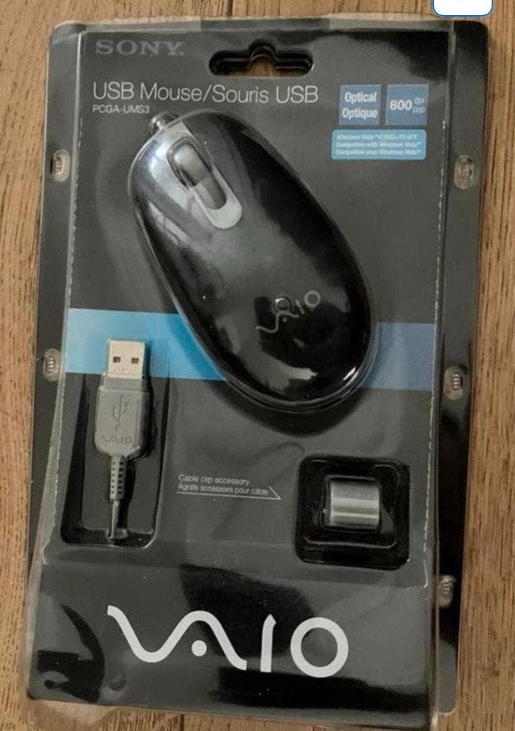 Vintage SONY VAIO muis PCGA-UMS3 collector’s item NOG NIEUW, Ophalen of Verzenden, Nieuw