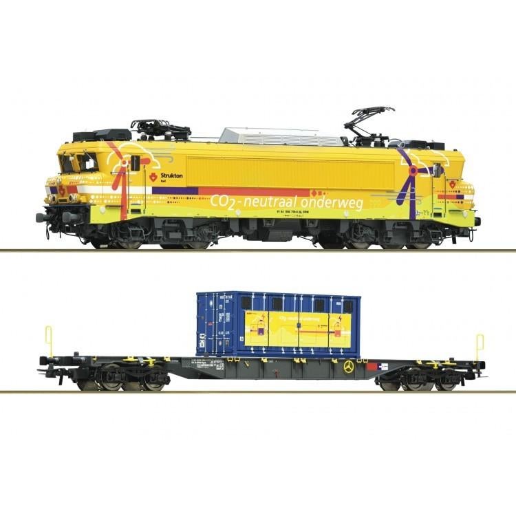 Roco 7500117 Elek locomotief 1756 "Charlotte"  Strukton Rail, Wisselstroom, Locomotief, Info@moba.cc, Nieuw