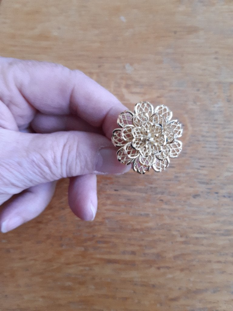 Gouden ring, Overige materialen, 19 tot 20, Nieuw, Ophalen of Verzenden