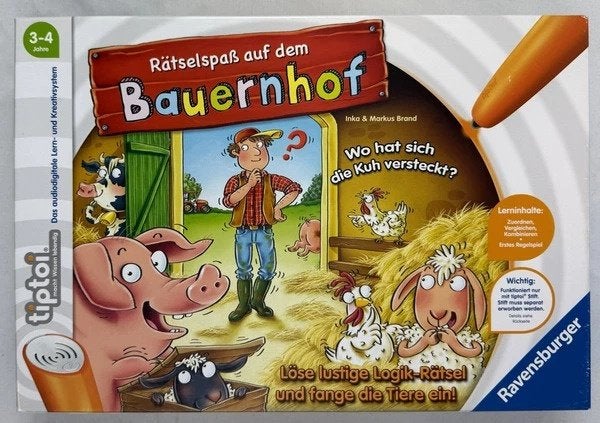 Ravensburger Tiptoi Raadselplezier op de boerderij leerspel, Coolsingel 104, 3011 AG Rotterdam, Netherlands, Verzenden, Zo goed als nieuw