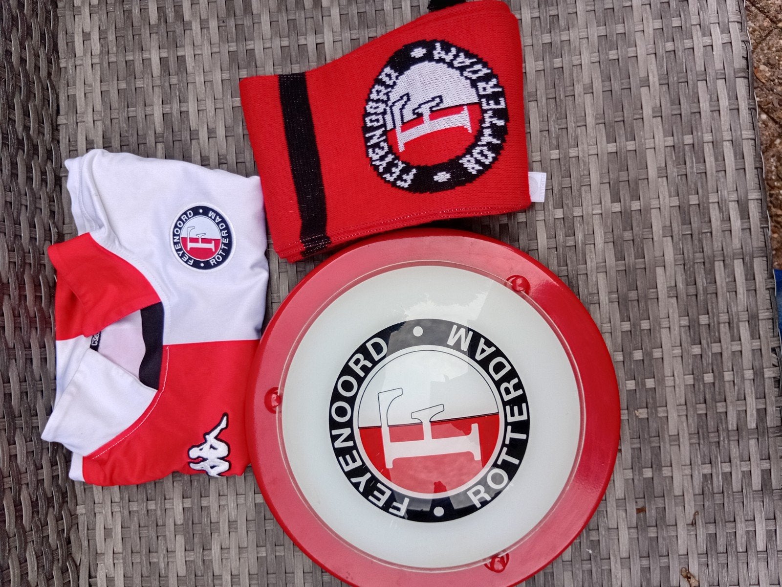 Feyenoord Fanpakket: Shirt, Sjaal en Lamp, Verzamelen, Ophalen of Verzenden, Nieuw, Feyenoord, Shirt