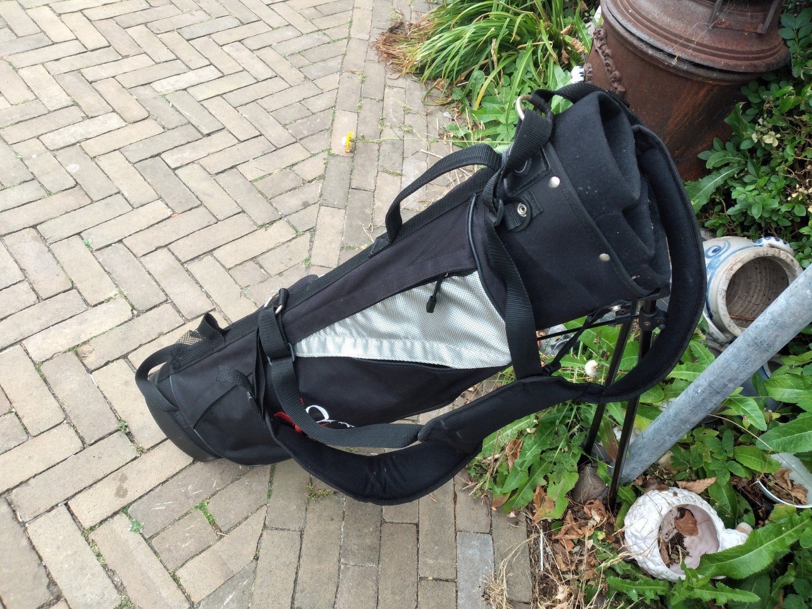 XQ Max Golftas - Zwart met standaard, Sport en Fitness, Ophalen of Verzenden, Gebruikt, Tas, Overige merken