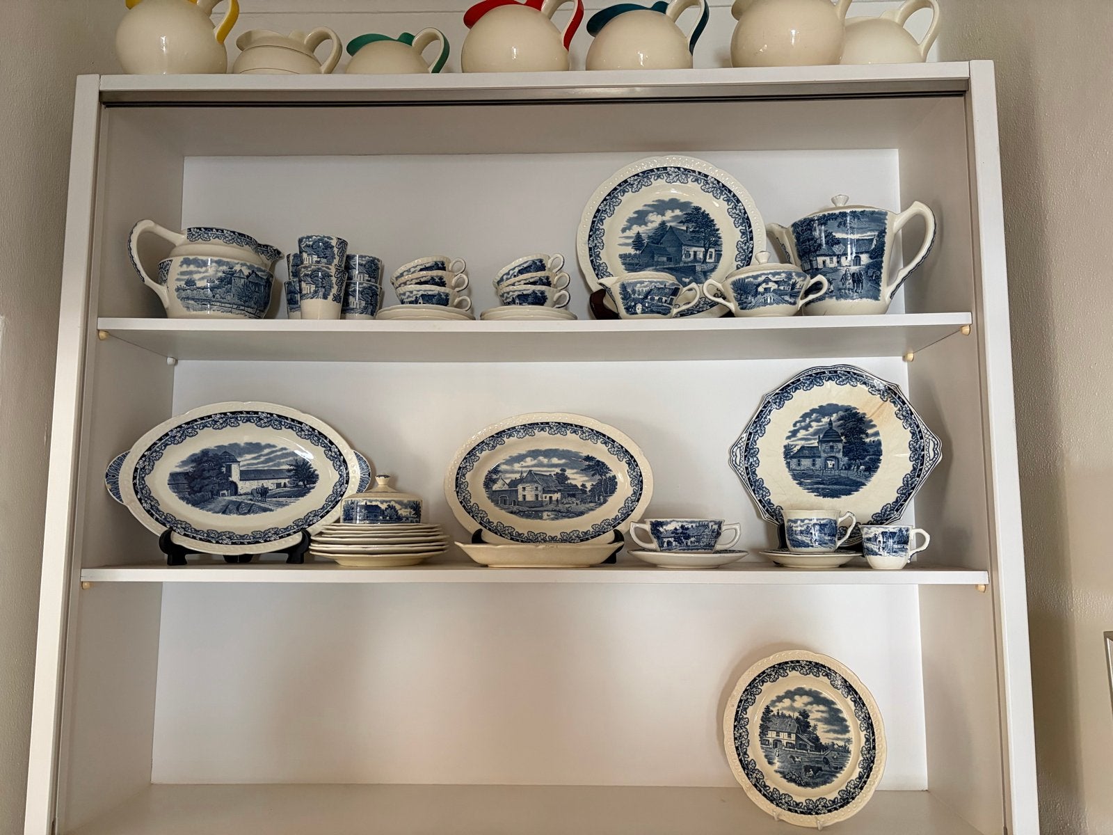 Grote set Boerenhoeve servies van Société Céramique, Ophalen