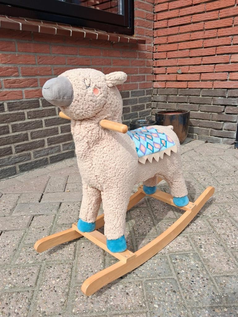 Leuke hobbelpaard alpaca, Ophalen of Verzenden, Gebruikt, Jongen of Meisje