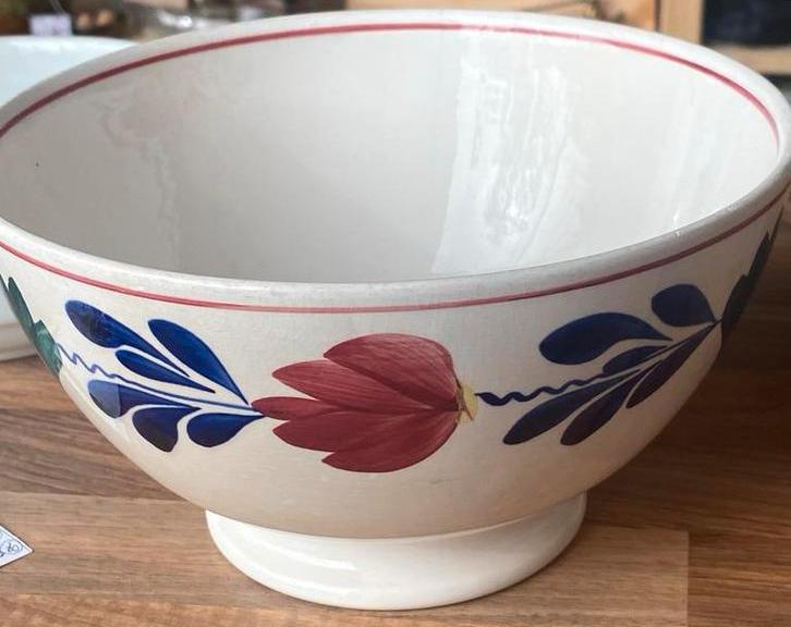 Antiek kastkom boerenbont 19cm P. Regout Maastricht, Antiek en Kunst, Ophalen of Verzenden