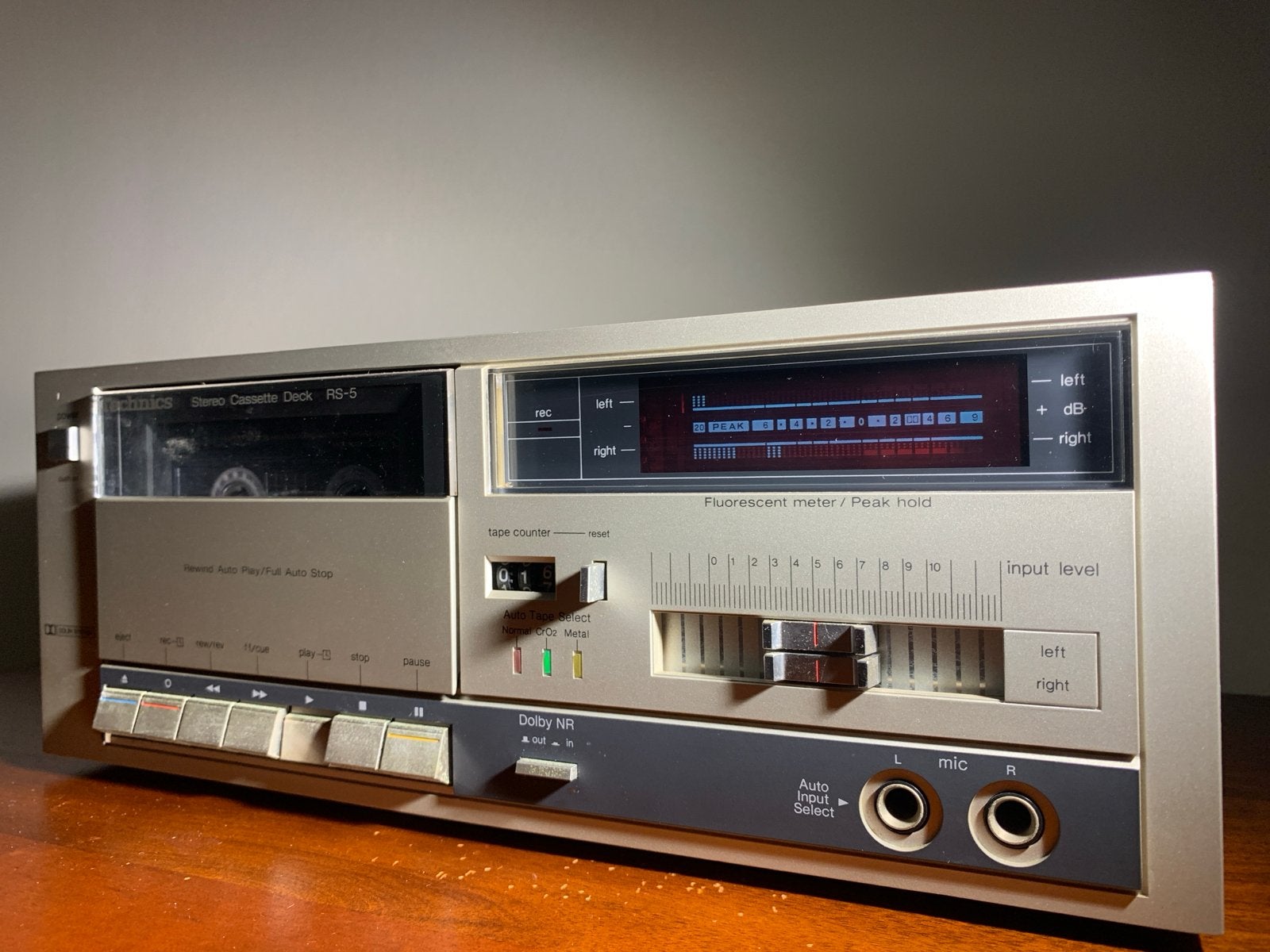Technics RS-5 Stereo Cassette Deck - Vintage Audiophile, Ophalen of Verzenden, Enkel, Overige merken, Tiptoetsen
