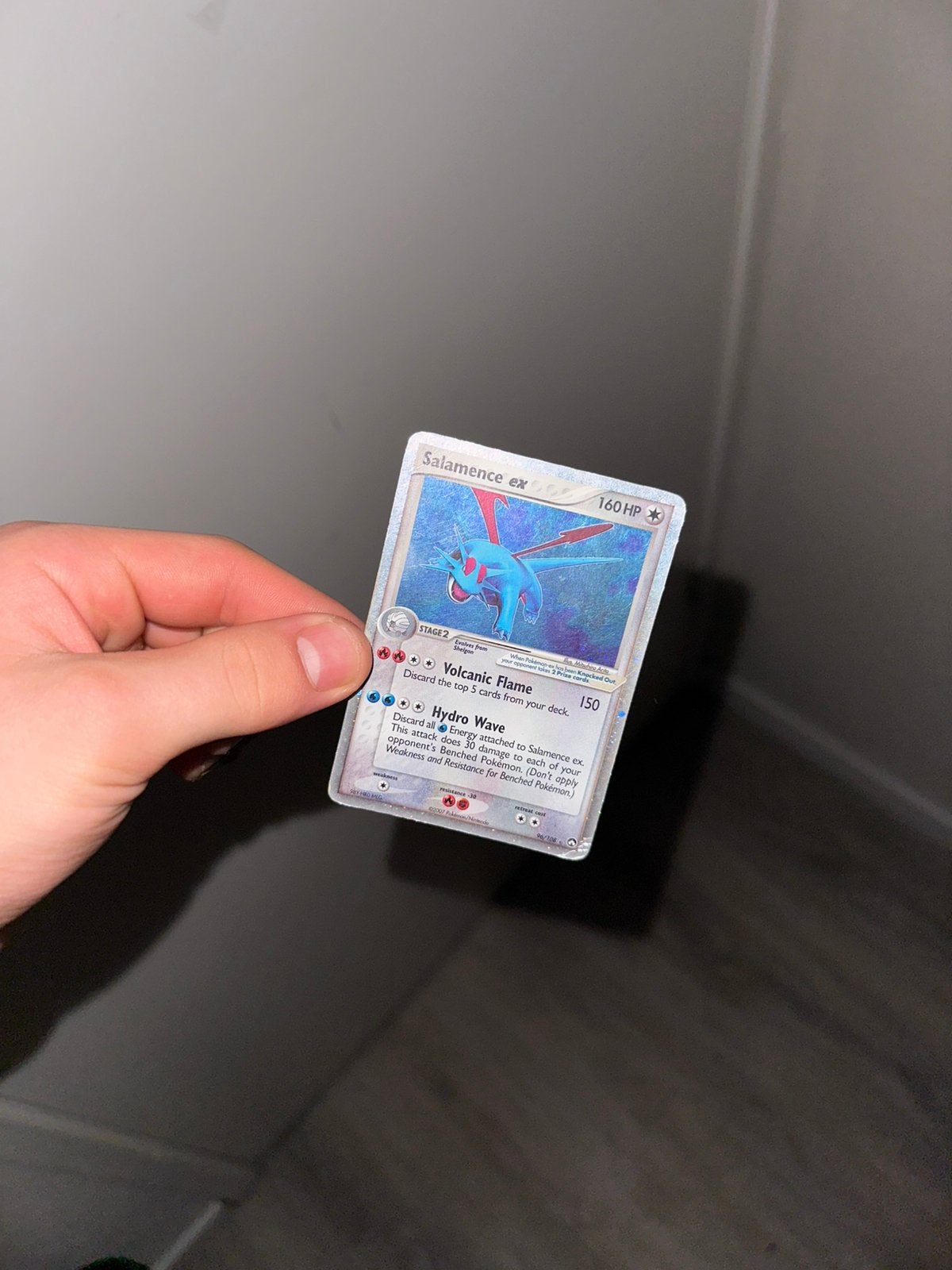 Salamence ex, Ophalen of Verzenden, Gebruikt, Losse kaart, Foil