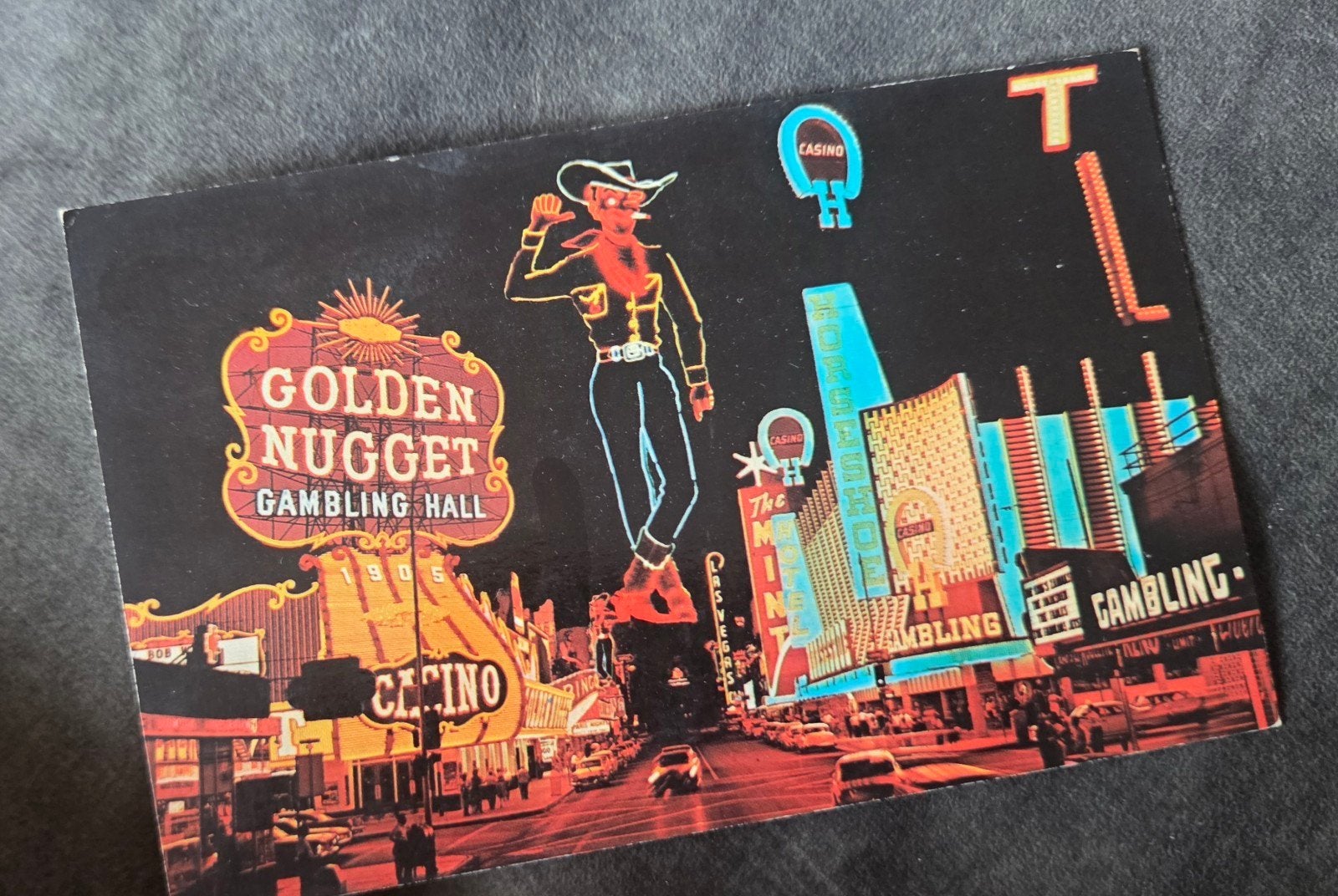t Las Vegas - Fremont Street - Golden Nugget, Verzamelen, Verzenden, 1940 tot 1960, Ongelopen, Buiten Europa