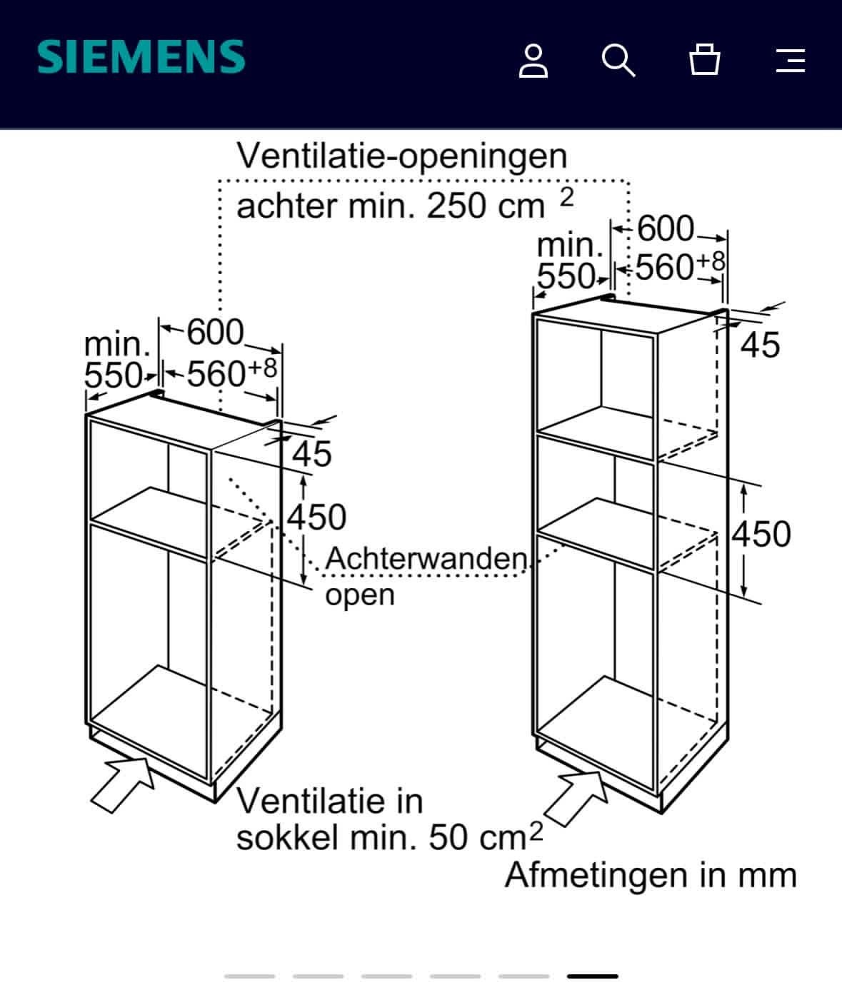Siemens Inbouw Combi-oven met Magnetronfunctie, Ophalen, 45 tot 50 cm, Gebruikt, Hete lucht