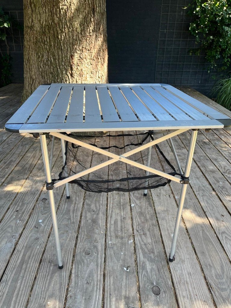 Campingtafeltje opvouwbaar lichtgewicht 70x70x70, Caravans en Kamperen, Kampeermeubelen, Ophalen of Verzenden, Gebruikt, Campingtafel