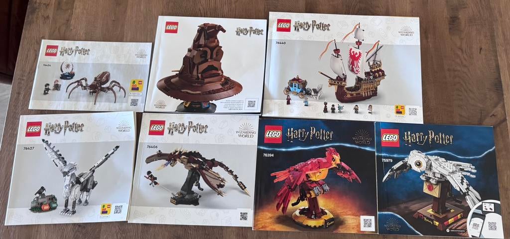 7 Sets van Lego Harry Potter: Toernooi, Sorteerhoed, Hedwig, Kinderen en Baby's, Speelgoed | Duplo en Lego, Inclusief extra onderdelen