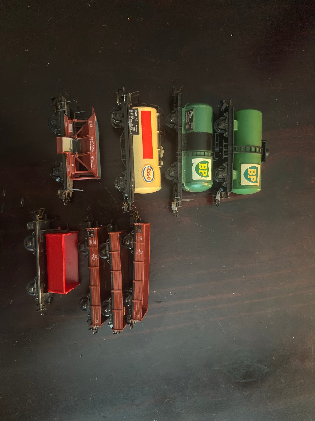 Märklin goederenwagons met twee lima wagons | 1/87 h0, Wisselstroom, Wagon, Ophalen of Verzenden, Zo goed als nieuw