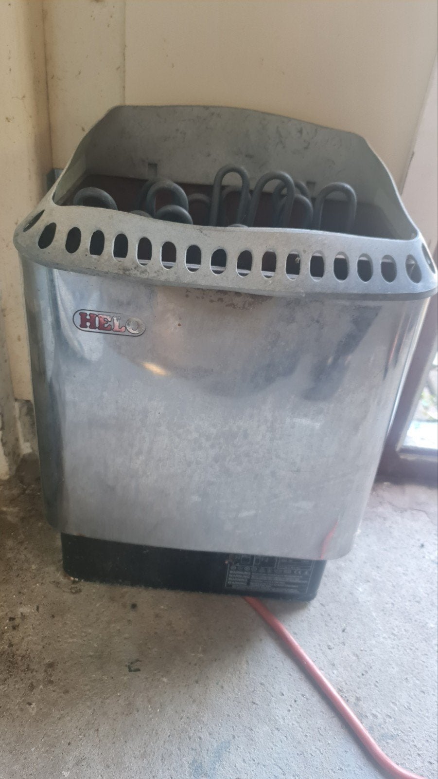 HELO 9 kW Finse saunakachel | 400V krachtstroom, Ophalen of Verzenden, Gebruikt, Complete sauna