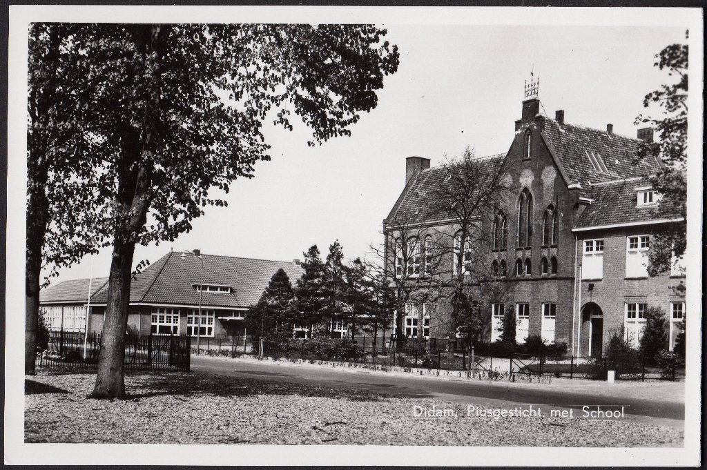 Didam, Piusgesticht met school, kaart van 1963, Verzenden, 1960 tot 1980, Gelopen, Gelderland