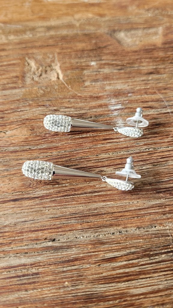 Prachtige Swarovski oorhangers. In nieuwstaat., Ophalen, Zo goed als nieuw, Sieraad of Horloge