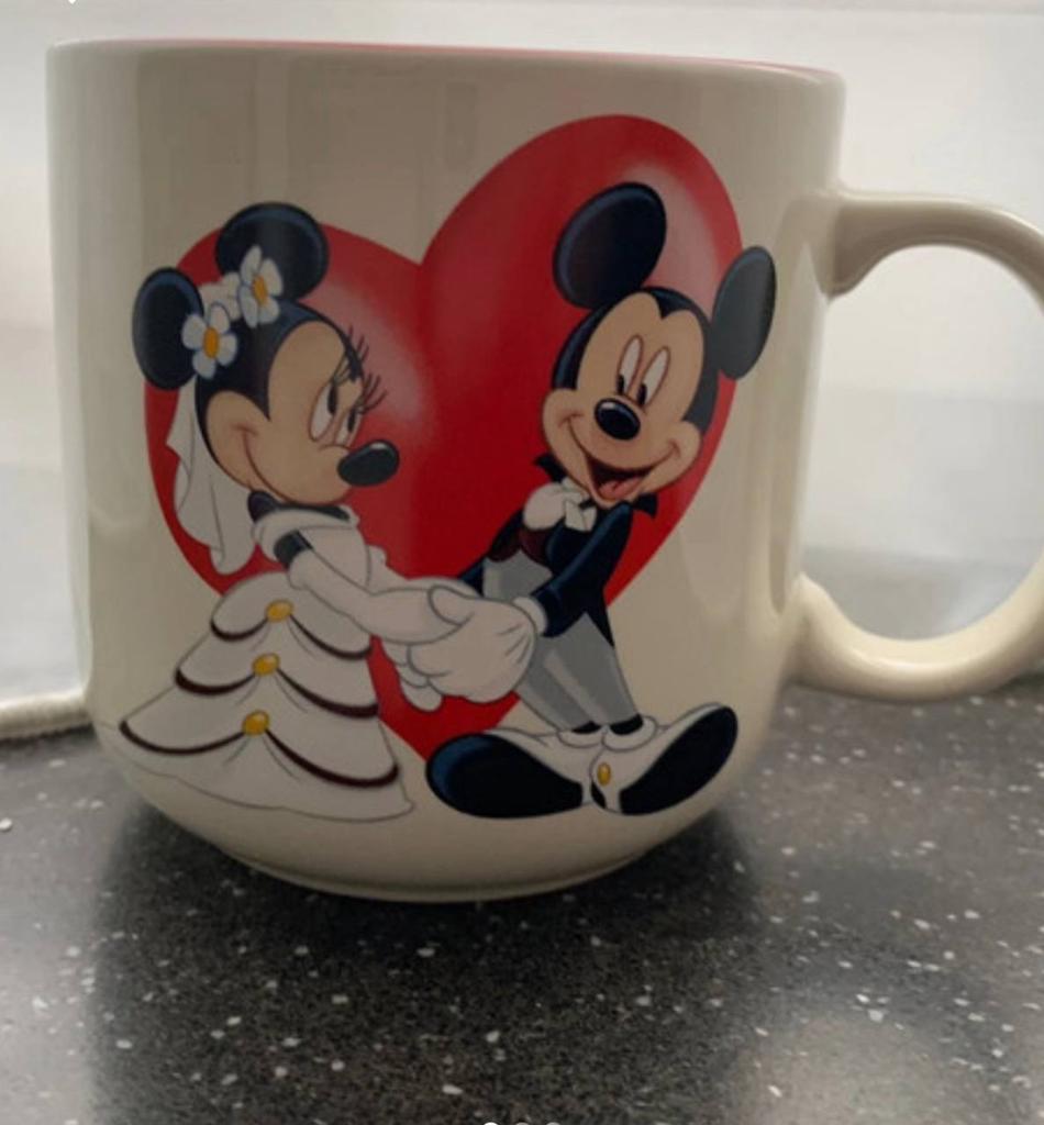 Mok Disneyland Paris wedding thema, Verzenden, Zo goed als nieuw, Gebruiksvoorwerp