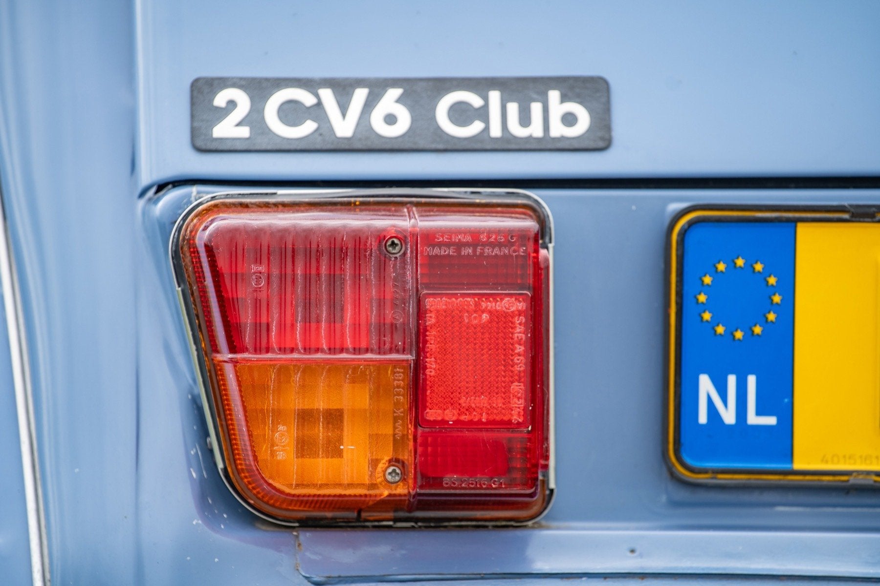 Citroen 2 CV 6 Club, Voorwielaandrijving, 2CV, Blauw, Origineel Nederlands
