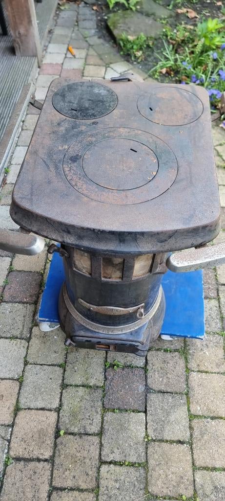 Antieke Thebo 3 gaskachel uit de jaren '30 - Opknapper, Ophalen, Gebruikt, Houtkachel, Vrijstaand