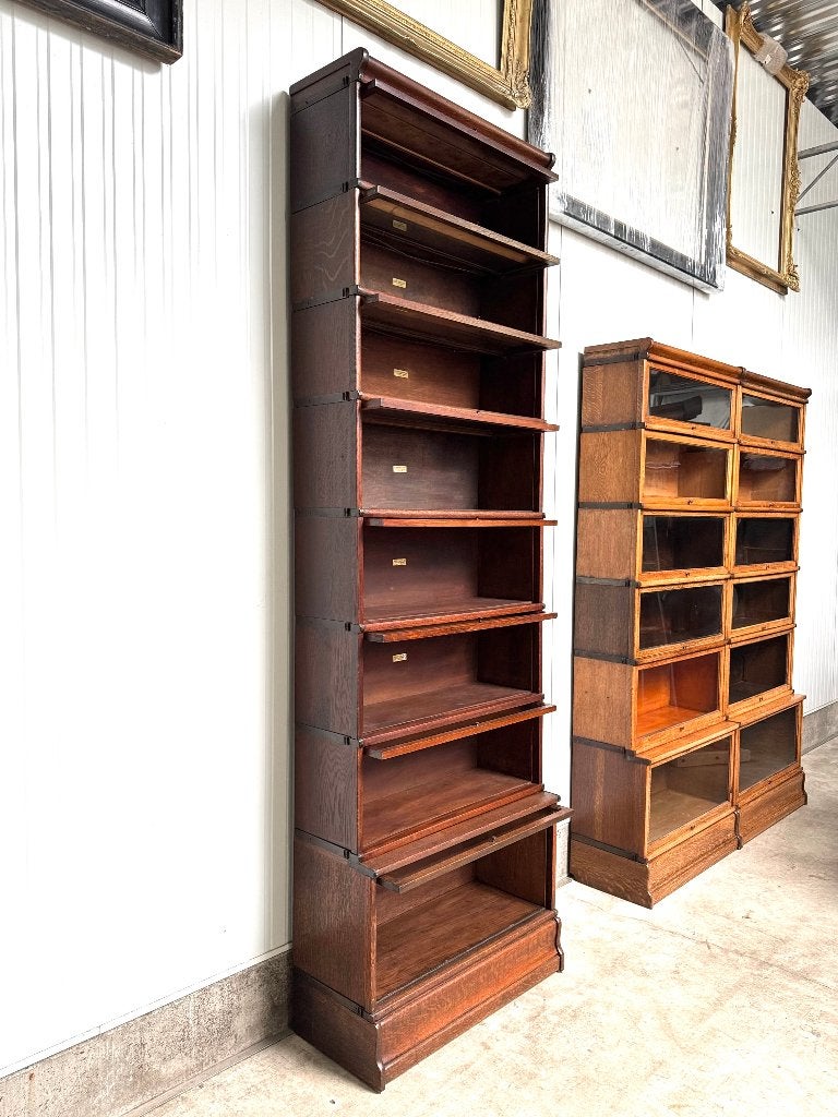 Foto 6 van Originele HOGE Globe Wernicke antieke BOEKENKAST VITRINEKAST
