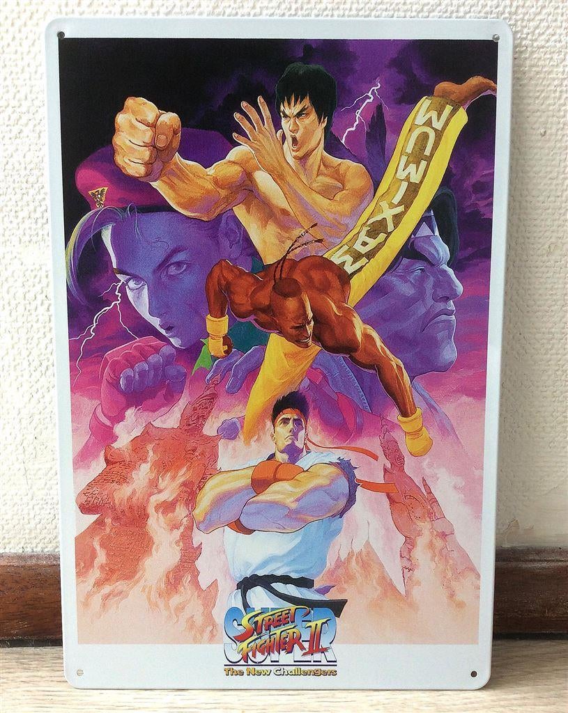 SUPER STREET FIGHTER2 Metalen Wandbord Arcade, 1 speler, Ophalen of Verzenden, Nieuw, Vanaf 3 jaar