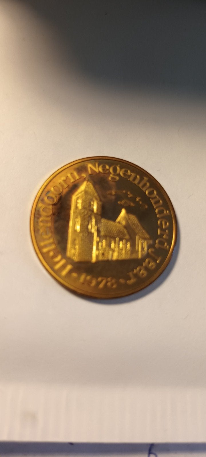 Helleendoorn Negenhonderd Jaar Herdenkingsmunt, Postzegels en Munten, Ophalen of Verzenden, Goud, Nederland