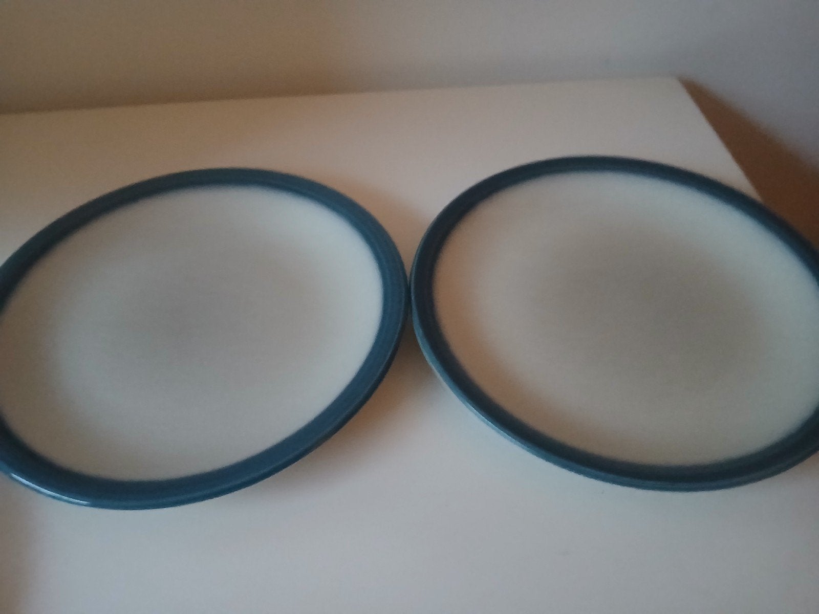 2 x ontbijtbord Wedgwood Blue Pacific, Ophalen of Verzenden