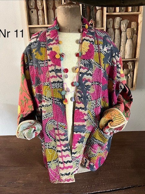 Suzani jasje nr 11. Festival jas, zomerjas, vintage stof, Overige kleuren, Maat 42/44 (L), Ophalen of Verzenden, Zo goed als nieuw