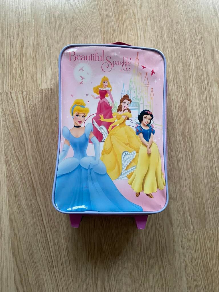 Disney prinsessen trolley/koffertje., Sieraden, Tassen en Uiterlijk, Koffers, Wieltjes, Gebruikt, Minder dan 50 cm, Ophalen of Verzenden