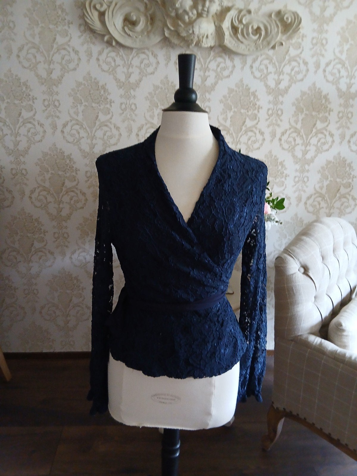 Purdey Overslag Blouse Kant Maat 40 - Zo goed als nieuw, Purdey, Ophalen of Verzenden, Zo goed als nieuw, Maat 38/40 (M)