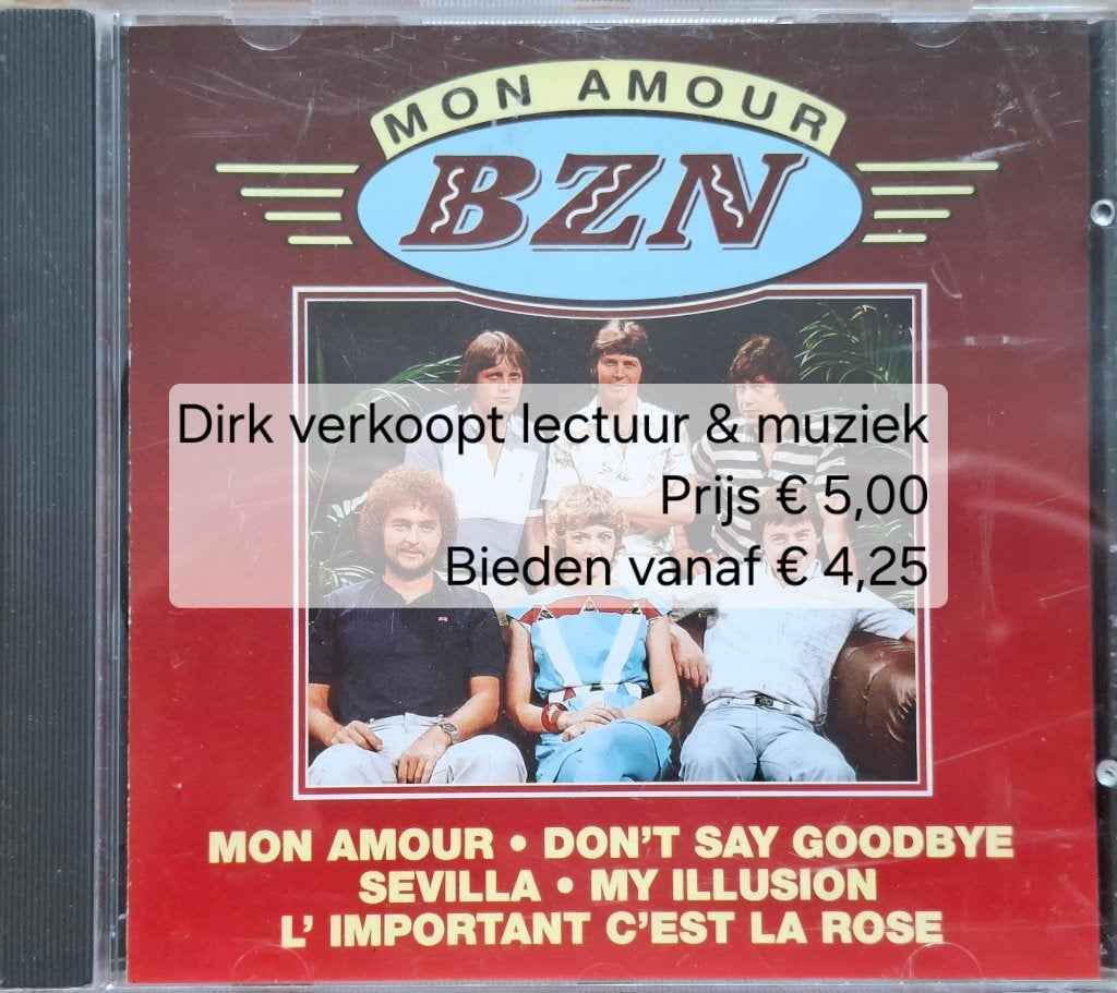 BZN; Mon amour (met Anny Schilder, Palingsound, 1992, NL), Pop, Ophalen of Verzenden, Zo goed als nieuw, Album