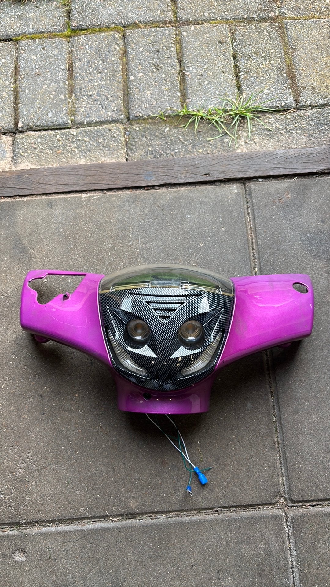 Zip blijkijker met teller, glas en roze stuurkap, Ophalen of Verzenden, Gebruikt, Kap, Piaggio