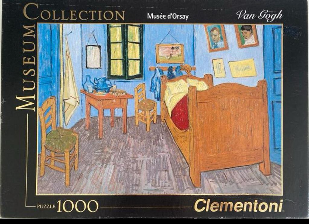 Clementoni Puzzel “Slaapkamer in Arles” 1000 st., Ophalen of Verzenden, 500 t/m 1500 stukjes, Zo goed als nieuw, Legpuzzel