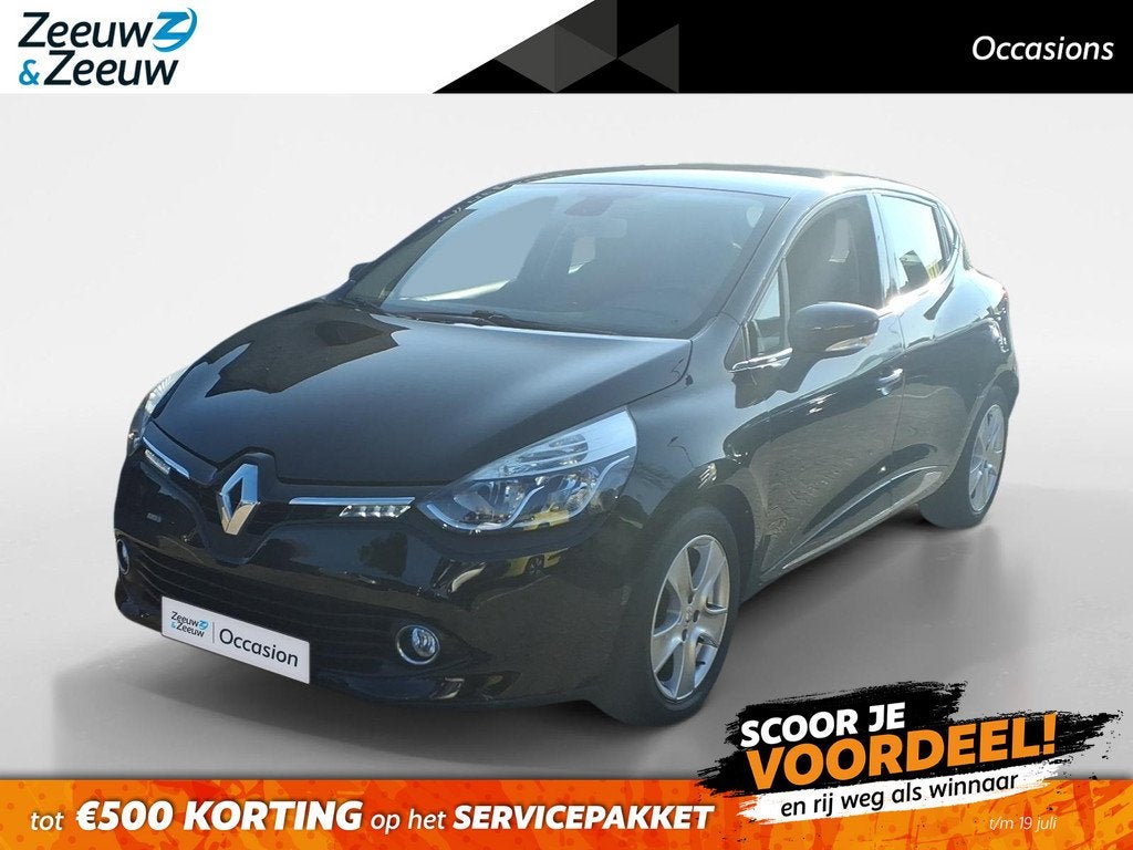 Renault Clio 0.9 TCe Iconic | PDC | LVM | Airco | 4 nieuwe b, Auto's, Renault, Zwart, Leder, Handgeschakeld, 3 cilinders