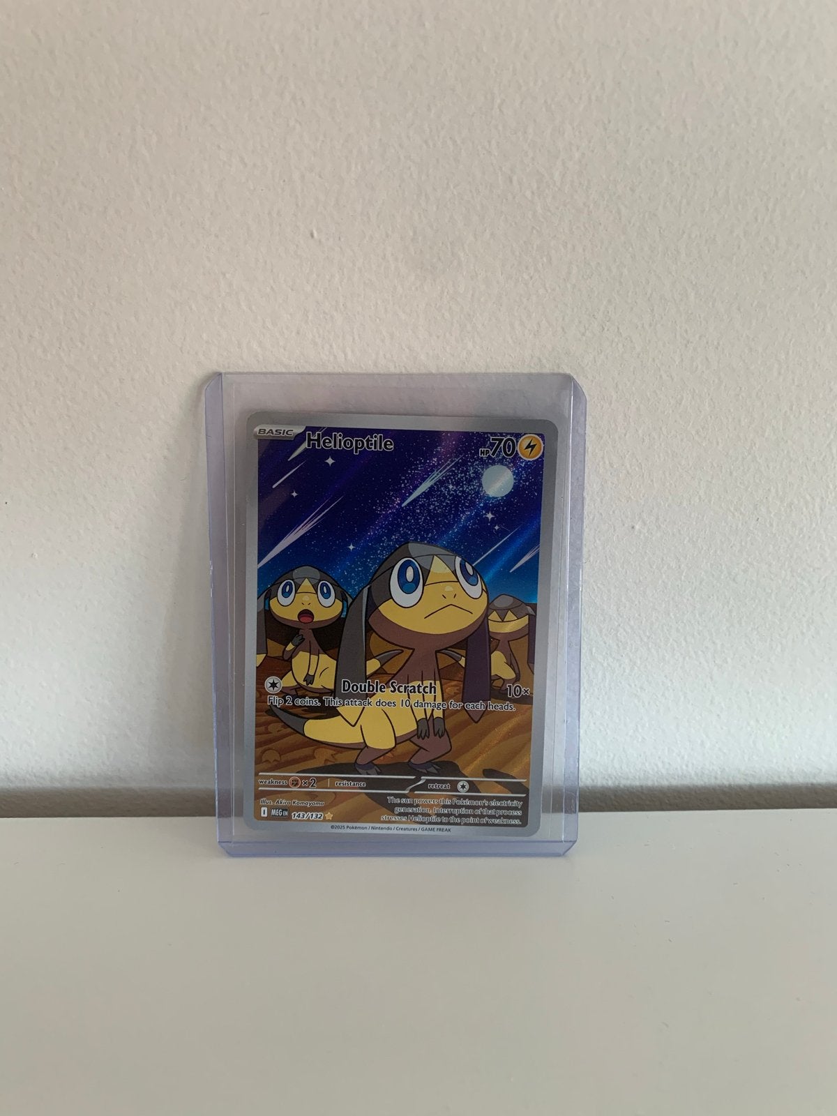 Pokémon Kaart: Helioptile - Full Art, Ophalen of Verzenden, Zo goed als nieuw, Losse kaart