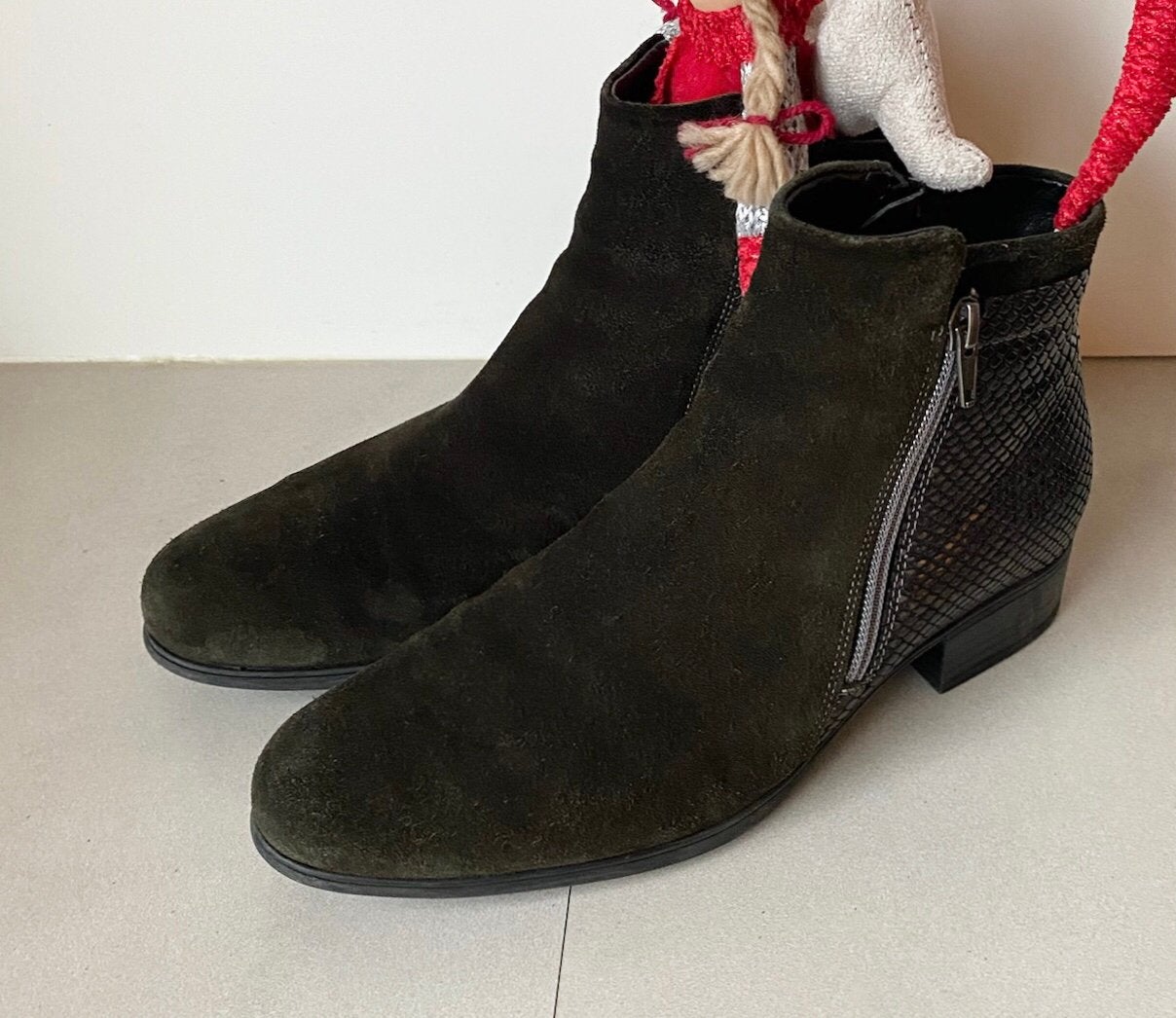 DUREA LAARSJES MT:4.5/ 37.5 G, Kleding | Dames, Schoenen, Overige kleuren, Lage of Enkellaarzen, Zo goed als nieuw, DUREA