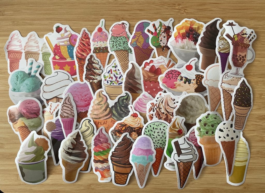 Ijsjes stickers, Verzenden, Nieuw, Meerdere stickers
