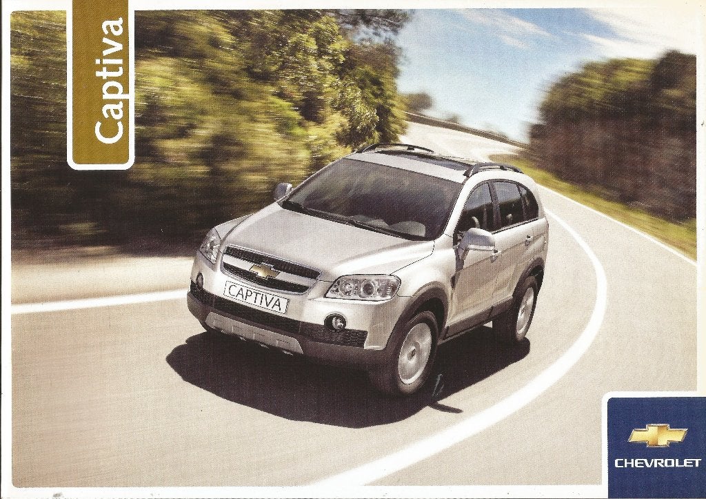 Nederlandstalige brochure van de Chevrolet Captiva, Verzenden, Zo goed als nieuw, Chevrolet