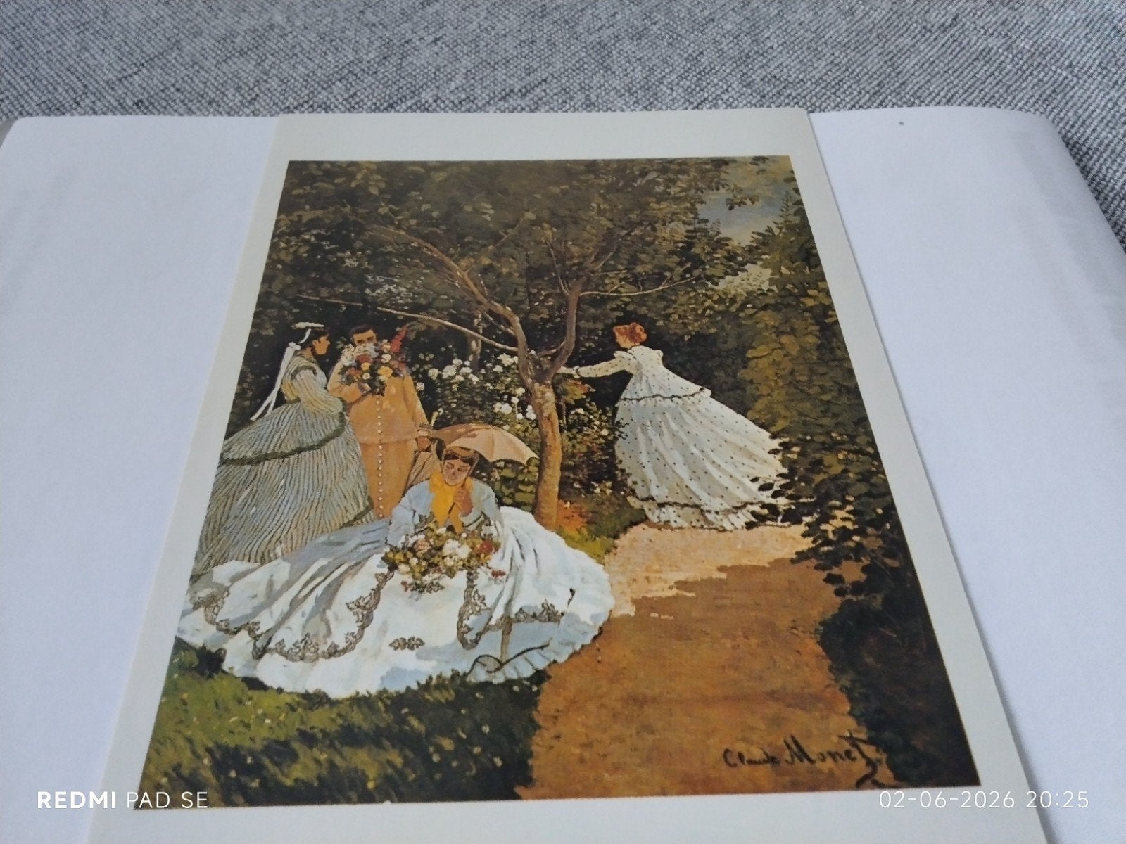 Monet - Vrouwen in de tuin, 1886-1887 - Ansichtkaart, Ophalen of Verzenden, Voor 1920, Ongelopen, Overige thema's