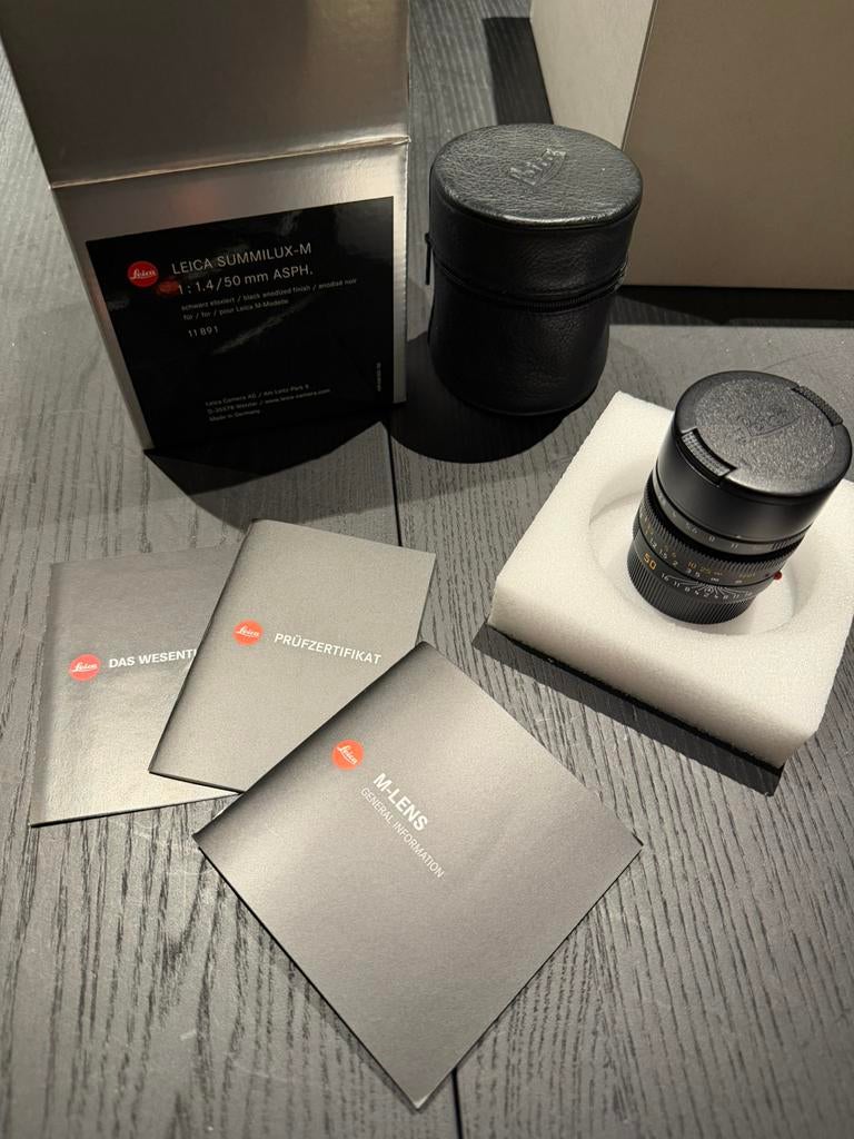 Leica 50mm 1.4, Ophalen, Zo goed als nieuw, Standaardlens