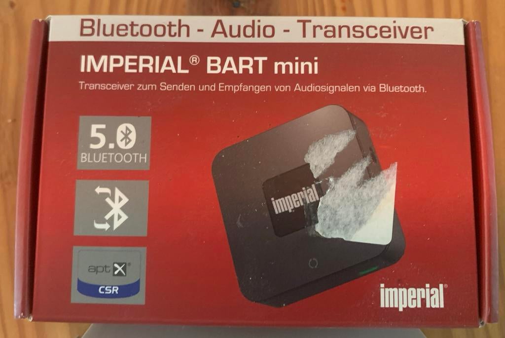 IMPERIAL BART mini Bluetooth Audio Transceiver, Ophalen of Verzenden, Nieuw, Minder dan 2 meter, Overige kabels