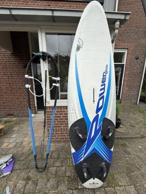 F2 Powerslide 145 surfplank met diverse toebehoren, Watersport en Boten, Ophalen, 250 tot 300 cm, Gebruikt, F2