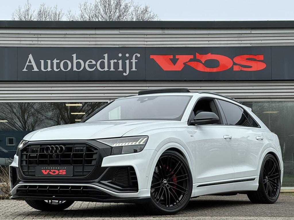 Audi Q8 60 TFSI e quattro Competition | ABT | B&O | Massage, Auto's, Audi, Automaat, Gebruikt, 2995 cc, Wit