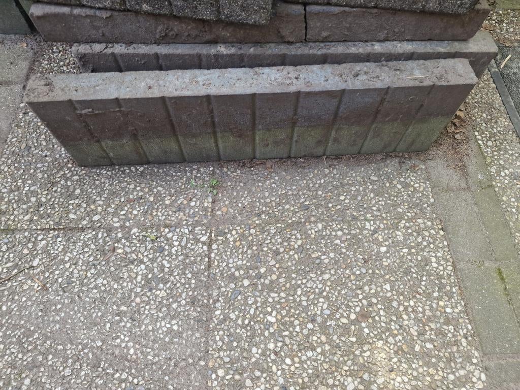 Tuin betonborder gratis, Tuin en Terras, Bielzen en Borders, Ophalen, Minder dan 100 cm, Minder dan 25 cm