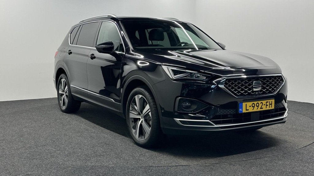 Seat Tarraco 1.4 TSI e-Hybrid PHEV Xcellence PANO-LEDER-LED-, Auto's, Seat, 4 cilinders, Zwart, Hybride Elektrisch/Benzine, Onderhoudsboekje