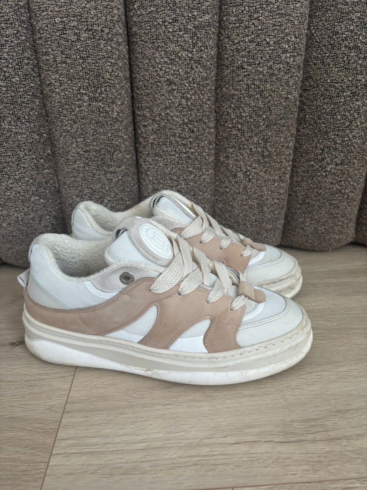 Mason Garments Sneakers Maat 39 - Beige/Wit, Kleding | Dames, Schoenen, Beige, Ophalen of Verzenden, Sneakers of Gympen, Zo goed als nieuw