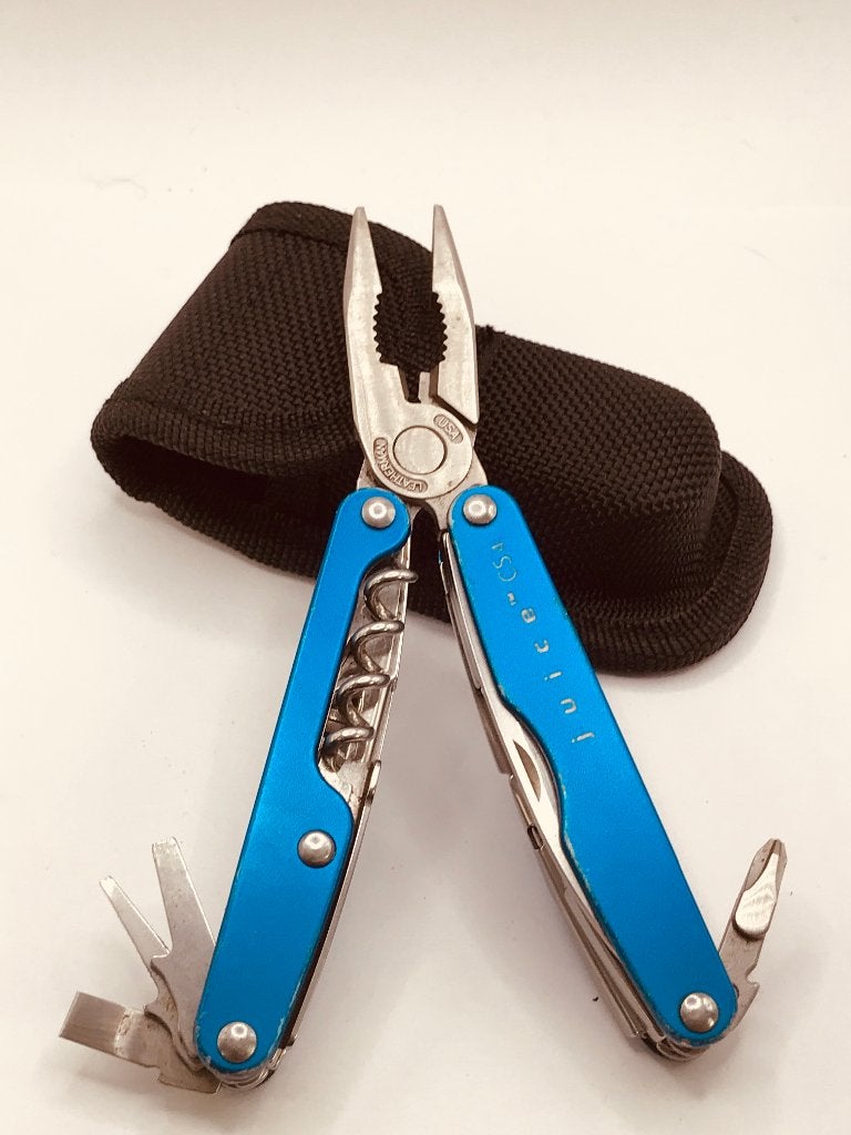 Leatherman Juice CS4 blue, 1st gen Multitool USED, Gebruikt, Maarten@MrMultitool.com, Ophalen of Verzenden, MrMultitool.com